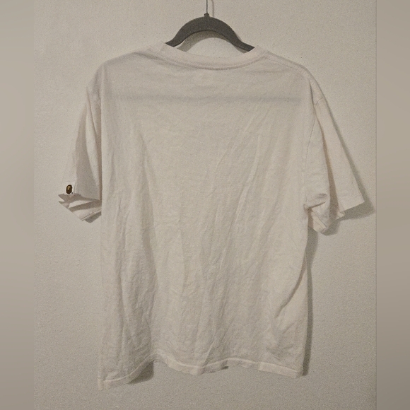 BAPE Camo By Bathing Ape Tee White Navy Mens Size Large T Shirt - Picture 2 of 7